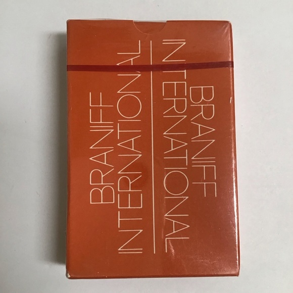 Braniff International Airlines Playing Cards Deck Aviation NEW SEALED Vintage - Picture 2 of 5